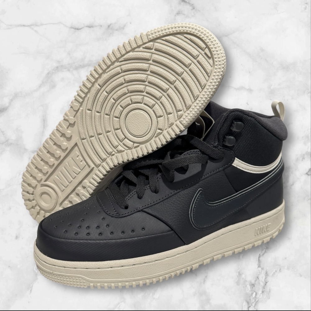 Nike Court Vision Mid Winter Dark Smoke Grey Light Bone DR7882-003 Men's Size 9